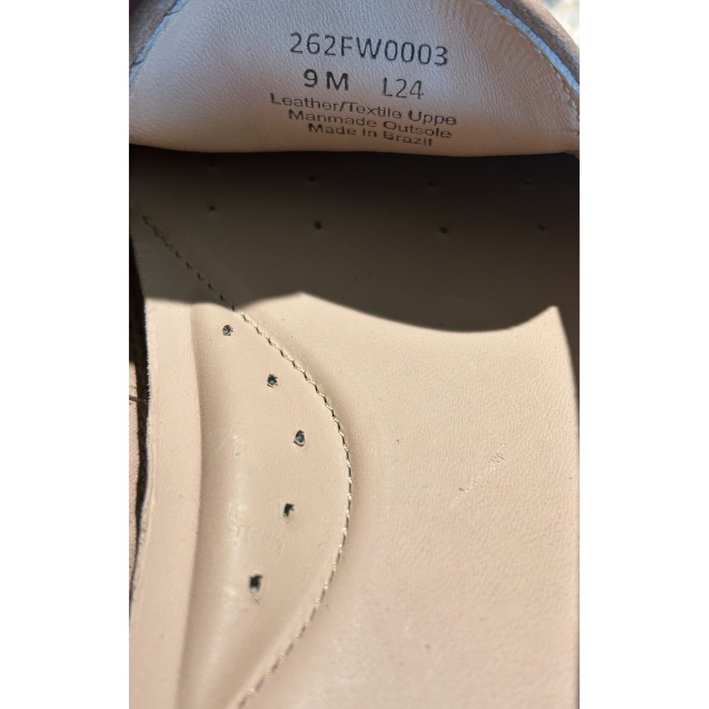 Flag LTD Women's Morgan Leather Penny Driving Loafers Rattan Rafia 9M New $110 - Picture 10 of 12
